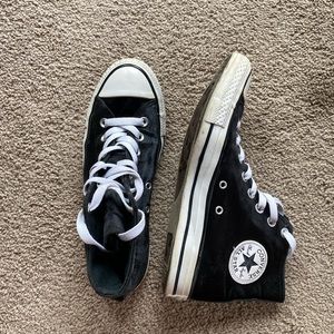 High top Converse All Star, black corduroy, Women’s 8.5
